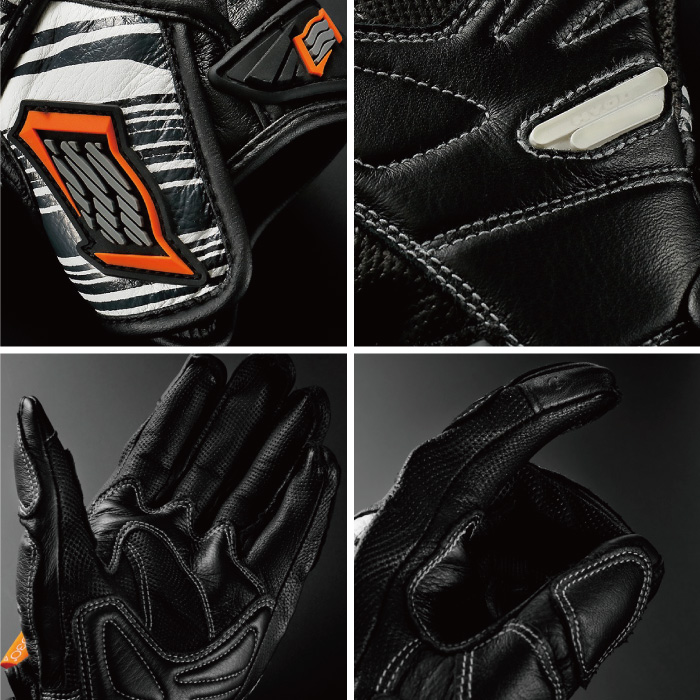 HYOD HSG308D ST-X CORE D3O LEATHER GLOVES ブラック/ホワイト ヒョウドウ レザーグローブ : 12870 :  京都MC ヤフー店 - 通販 - Yahoo!ショッピング