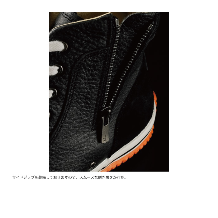 ヒョウドウ HYF002 HIGH-CUT RIDE SNEAKERS BLACK VENT バイクウェア