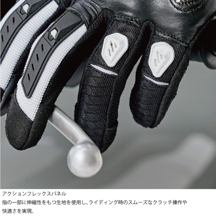 くろねこ TAICHI RSタイチ RST444 ベロシティメッシュグローブ BLACK