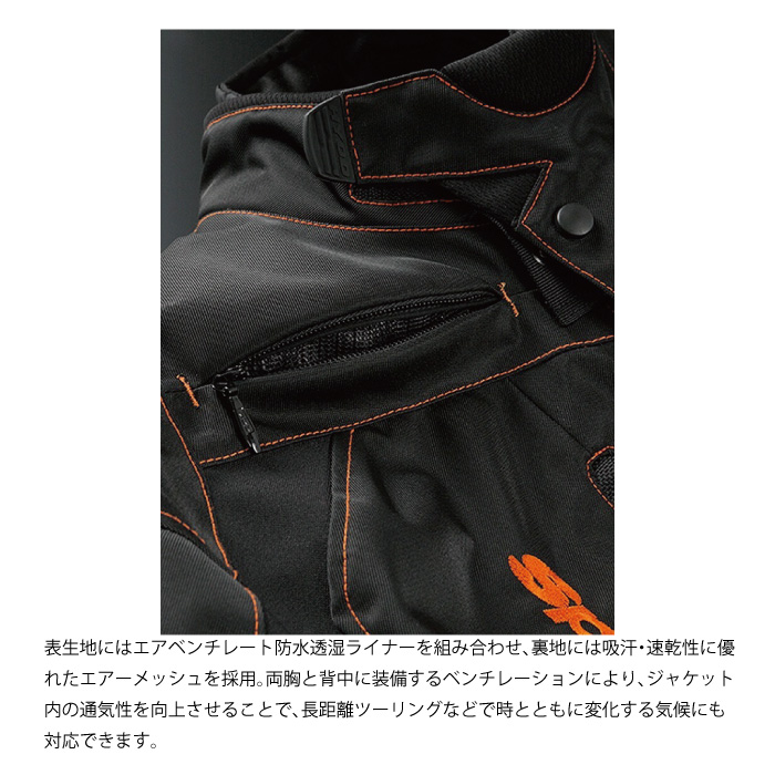 HYOD STJ514DN ST-W VOYAGER D30 BLACK/ORANGE STITCH