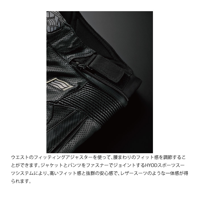 HYOD HSP012DT ST-X D3O MESH LEATHER PANTS(BOOTS-OUT)ヒョウドウ