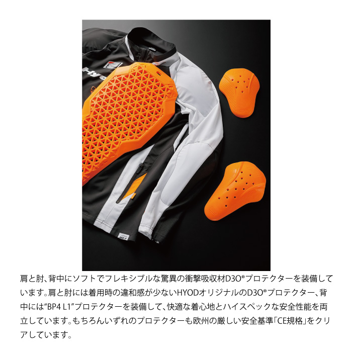 ヒョウドウ STJ328D ST-S UCHIMIZU D3O SPEED-iD COOL DRY MESH JAC｜nankai-kyoto｜04