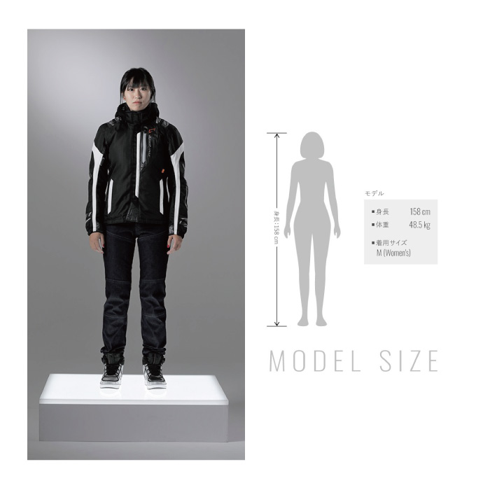 HYOD STJ614DN ST-W SPEED PARKA D3O thea-CROSS BLACK/BLACK