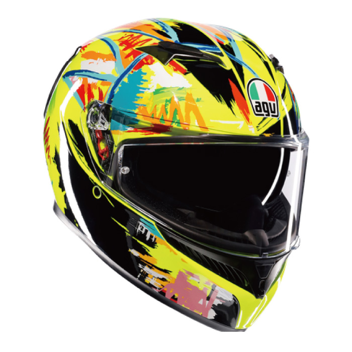 AGV K3 JIST Asian Fit ROSSI WINTER TEST 2019(18381007003)アジアンフィット バイク ヘルメット フルフェイス かっこいい おしゃれ メンズ｜nankai-kyoto