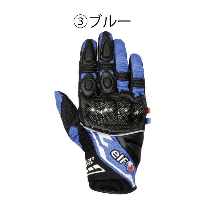 未使用　elf ECS-501 バイク用グローブ Mサイズ 黒/白 Amazon | エルフ(elf) バイク ストラーダメッシュグローブ WS