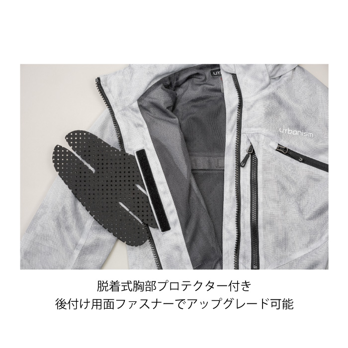 urbanism レディースジャケット WLサイズ　フード付き urbanism アーバニズム フードメッシュジャケット［WOMEN