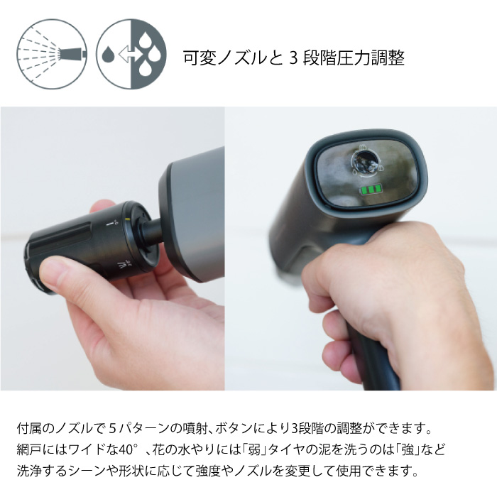 【新品未使用】SPICERR ポケッタブル高圧洗浄機＋ジェットファンセット サインハウス SPICERR ポケッタブル高圧洗浄機+ジェットファン