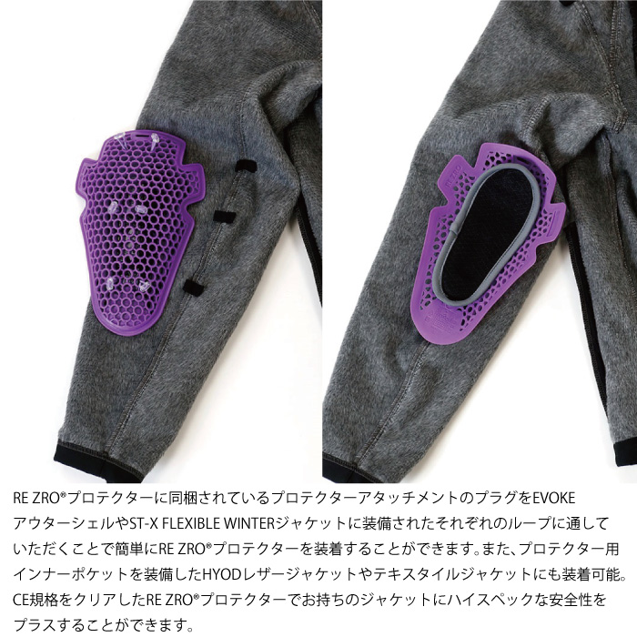 ヒョウドウ REZ904 RE ZRO ELBOW PROTECTOR & ATTACHMENT SET 肘