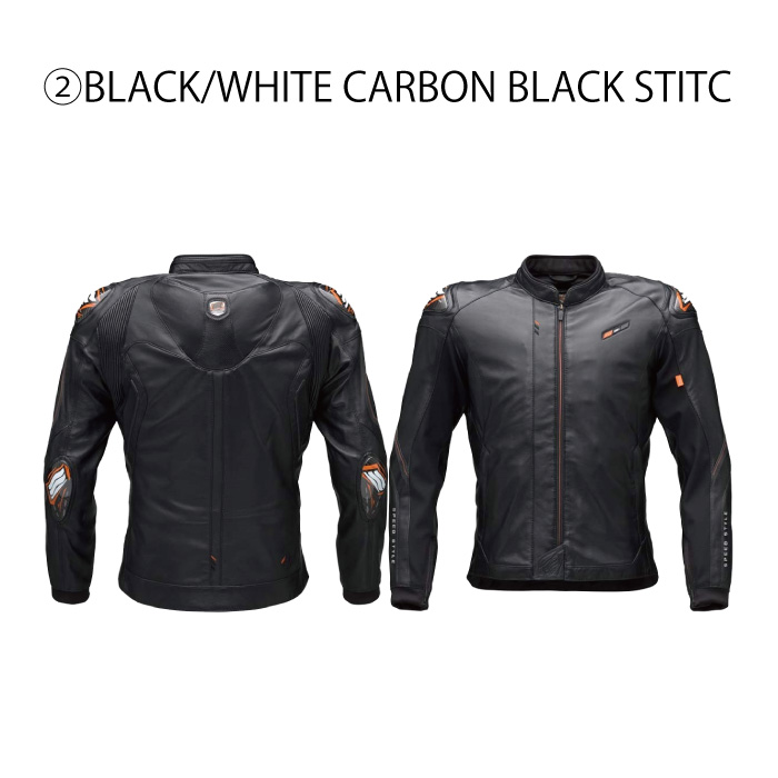 HYOD ヒョウドウ ST-X LEATHER 極美品 BLACK/ORANGE ヒョウドウ HSL012DN NEO-MINERVA D3O ST-X LEATHER JAC BLACK