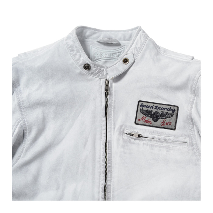 ライズ RLJ1101 RIDEZ COMP JACKET ライダースジャケット WHITE/BLACK