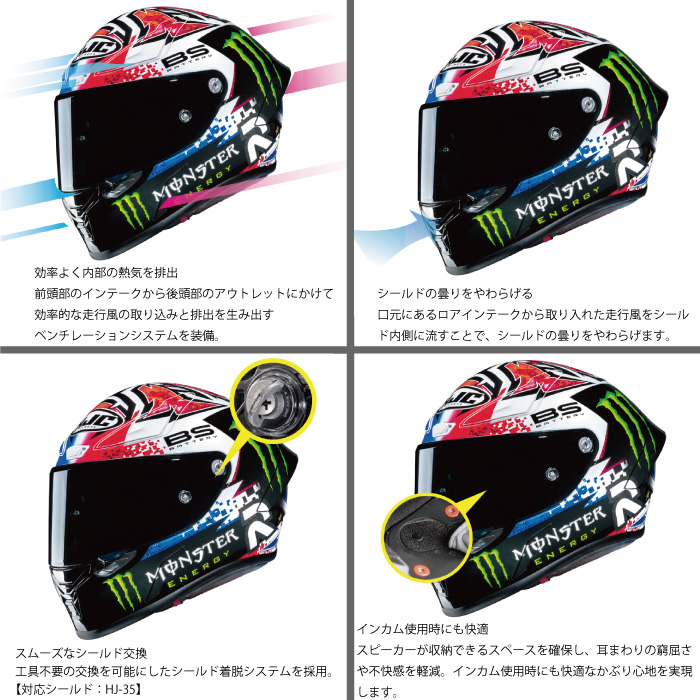 HJC HJH243 RPHA 1N クアルタラロ ル マン QUARTARARO LEMANS SP