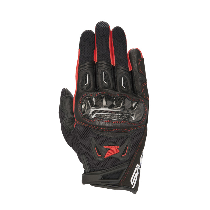 アルパインスターズ (3567818) HONDA SMX/2 AIR CARBON V2 GLOVE (13)BLACK RED グローブ｜nankai-kyoto