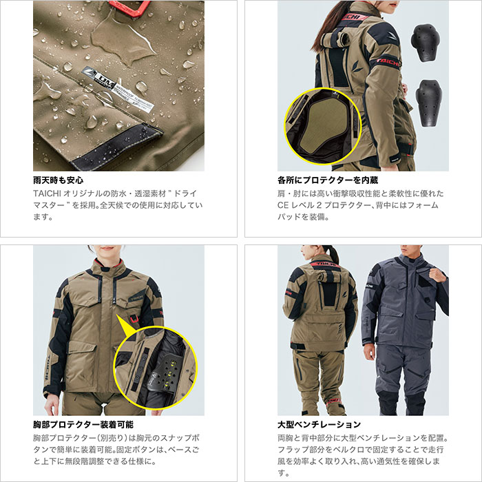 TAICHI RSタイチ RSJ729 DRYMASTER コンパス オールシーズンジャケット