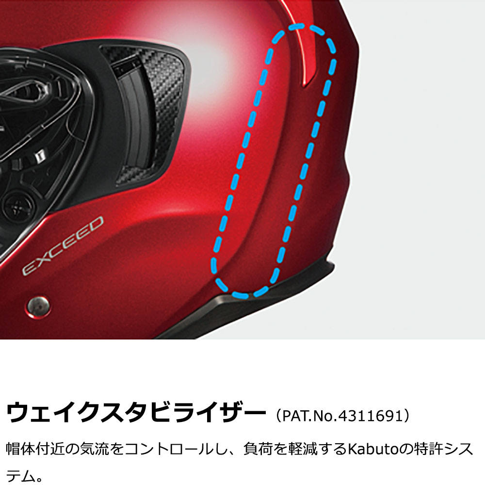 OGK Kabuto（オージーケーカブト） オープンフェイスヘルメット EXCEED