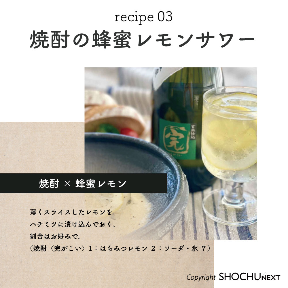 焼酎のはちみつレモンサワーレシピ