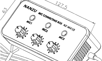 簡易マイクミキサー NZ−MX10 電源不要でマイク3本接続