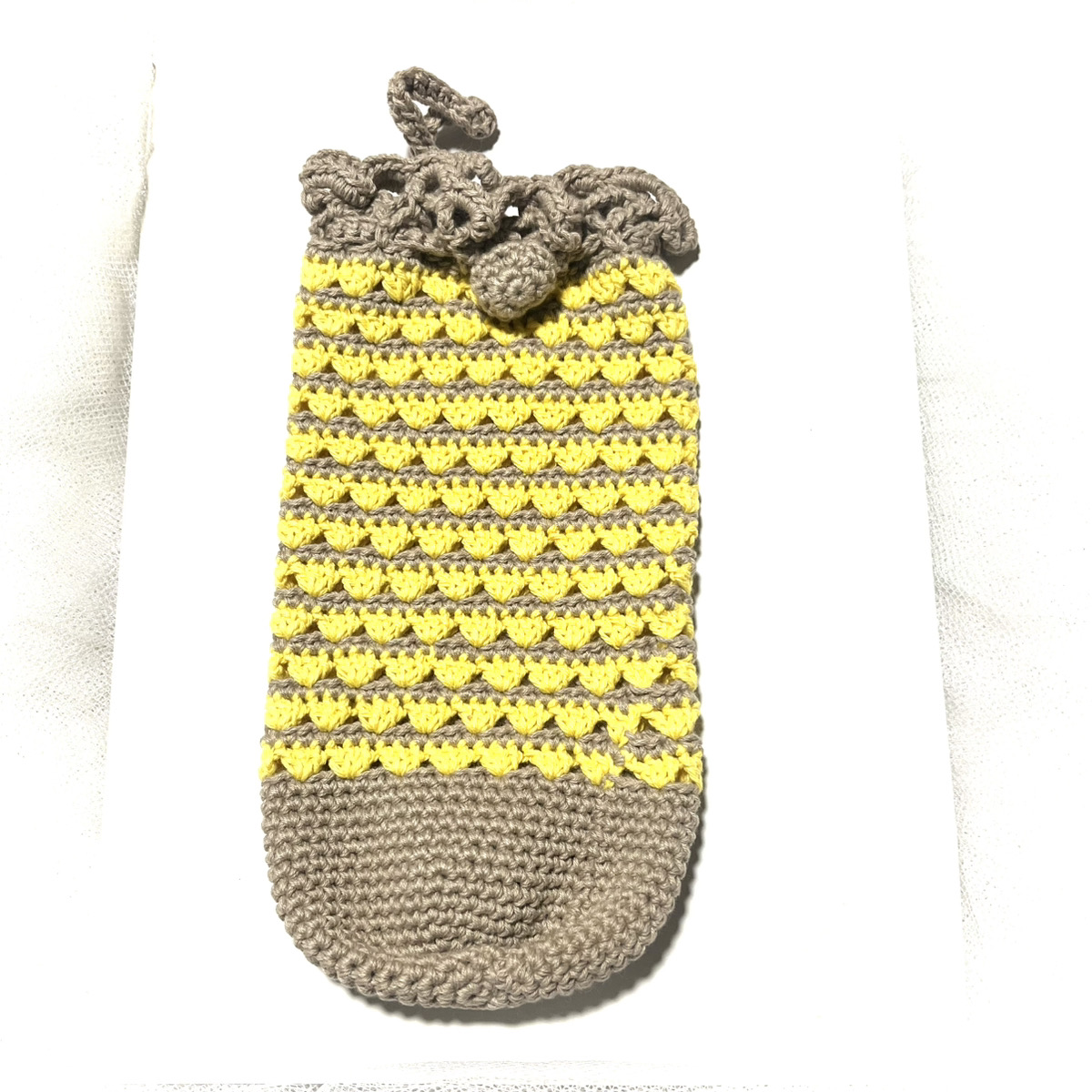 ペットボトルカバー ベアチェック柄 ブラウン ハンドメイド ペット