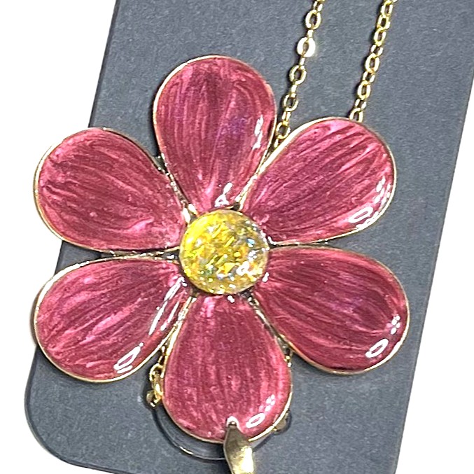 大きなお花のネックレス レジンネックレス 6カラー 大型