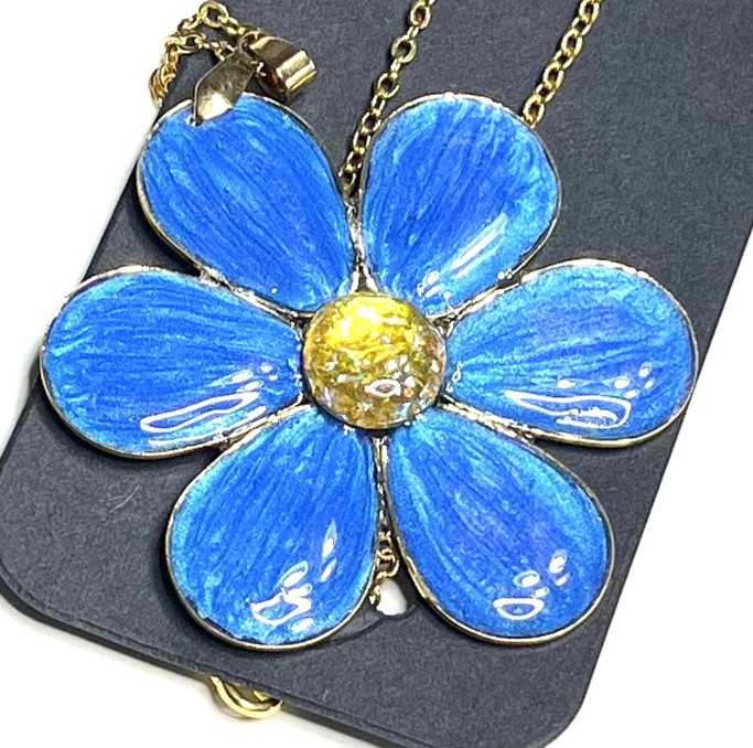 大きなお花のネックレス レジンネックレス 6カラー 大型