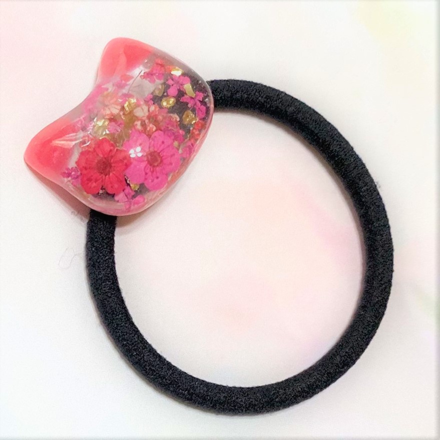 ねこちゃんヘアゴム 猫 ドライフラワー フラワー 髪飾り お花ネコ レジン ハンドメイド : nr9036bshn : 手作り雑貨のお店ナオリラ -  通販 - Yahoo!ショッピング