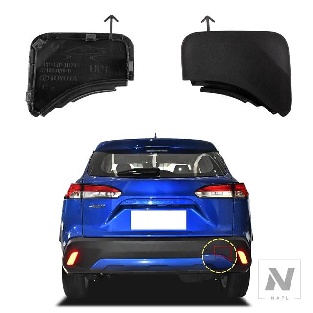 並行輸入品 リアバンパー牽引フックカバーキャップ トヨタ RAV4 2019