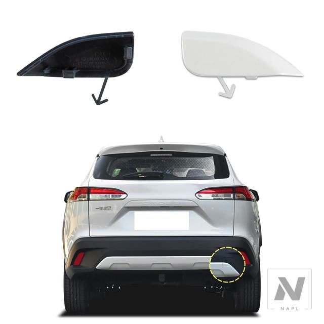 並行輸入品 リアバンパー牽引フックカバーキャップ トヨタ RAV4 2019