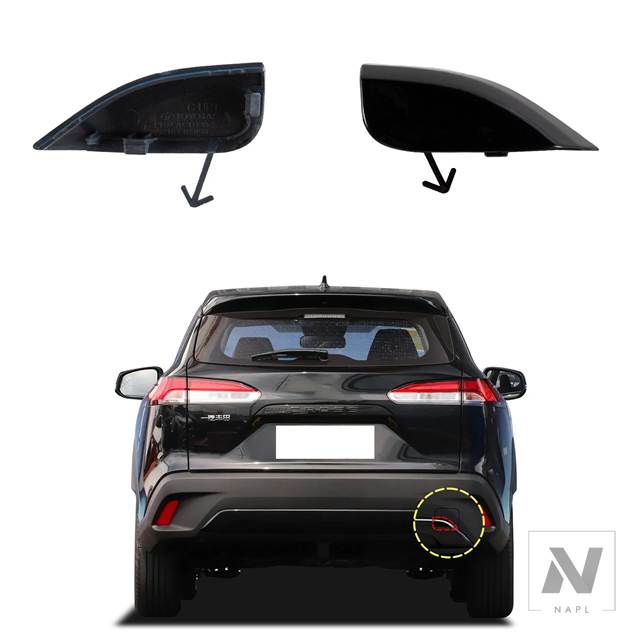 並行輸入品 リアバンパー牽引フックカバーキャップ トヨタ RAV4 2019