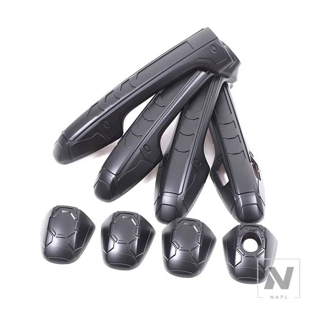 並行輸入品】トヨタ タコマ 2015-22 ABS 黒ドアハンドルカバートリム