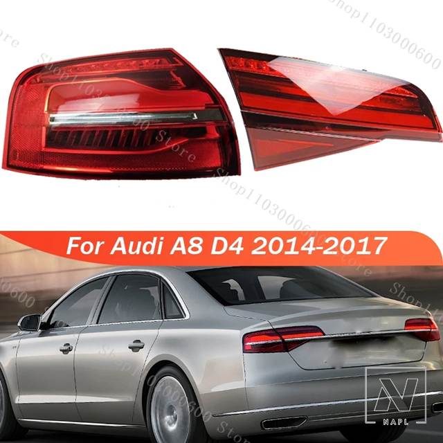 並行輸入品 アウディ A8 D4 2014-16 テールライトリアブレーキランプ