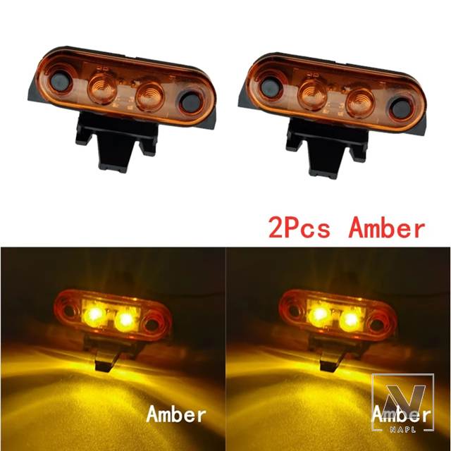 volvo ルーフマーカーランプ　full SET アンバー 並行輸入品】ボルボ 2個 24V FH FM トラックキャブルーフマーカー