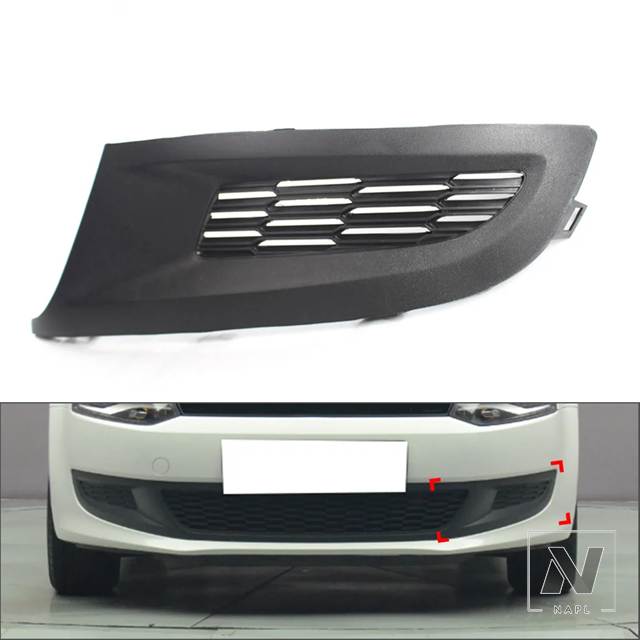 並行輸入品 VW 1個 フロントバンパー フォグランプ グリルカバー ABS
