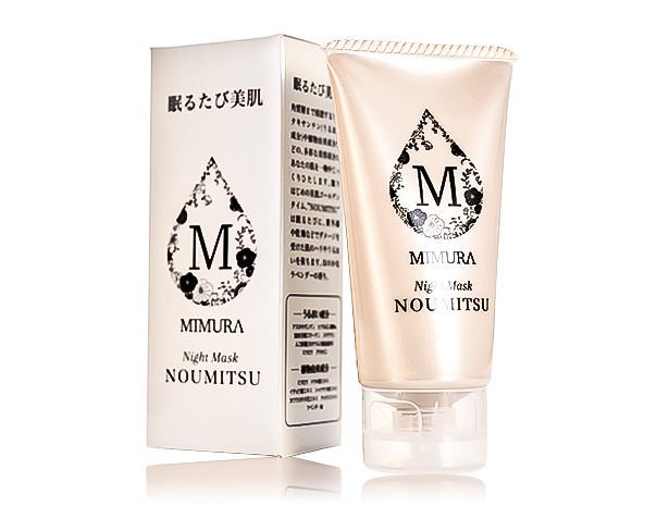 【塗って寝るだけ】 ナイトクリーム アスタキサンチン 『ミムラ ナイトマスクNOUMITSU 48g』 ラベンダー 敏感肌 乾燥肌 スリーピングマスク 40代 50代 日本製