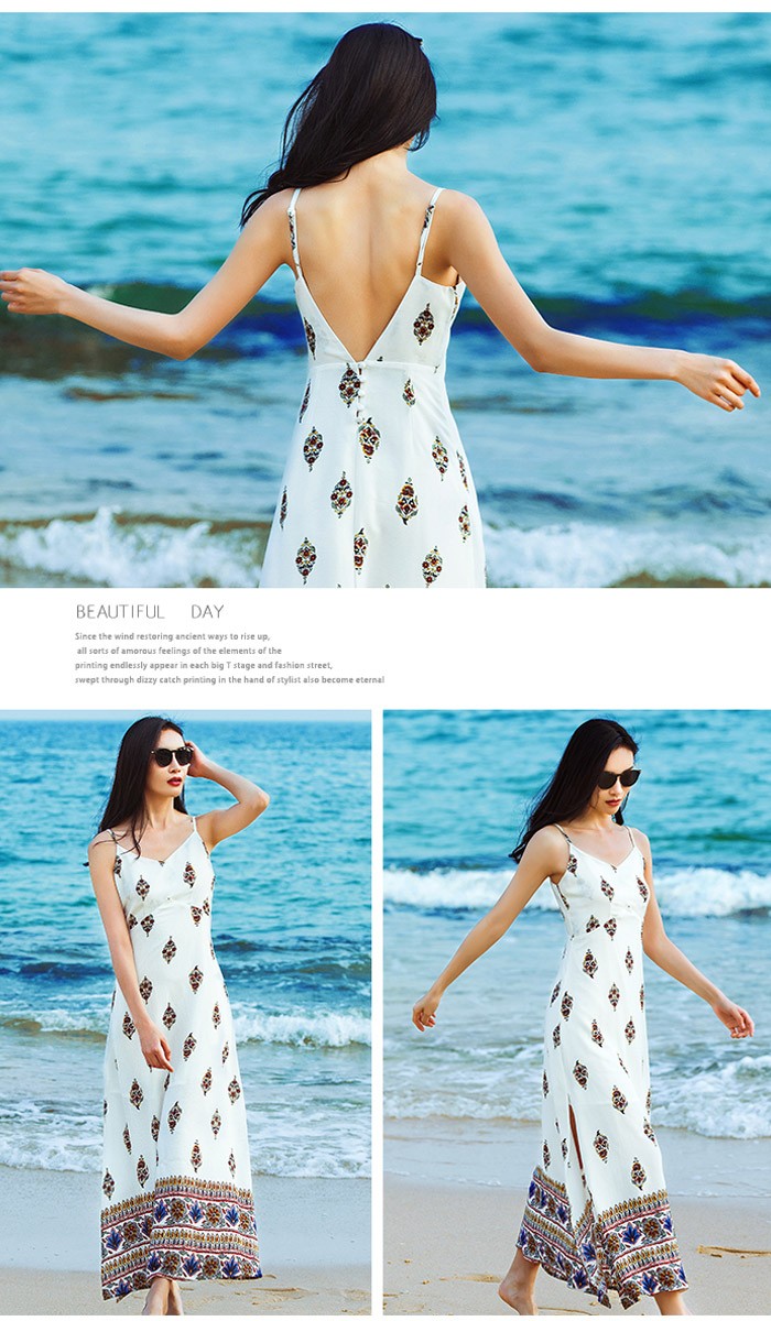 ショッピング特価 リゾートワンピース レディース ハワイ ワンピース 白 肩出し ハワイ ワンピ ノースリーブ ビーチワンピ リゾートワンピ 吊りワンピ エスニック 海 旅行 アウトレット直販店 Ssl Daikyogo Or Jp