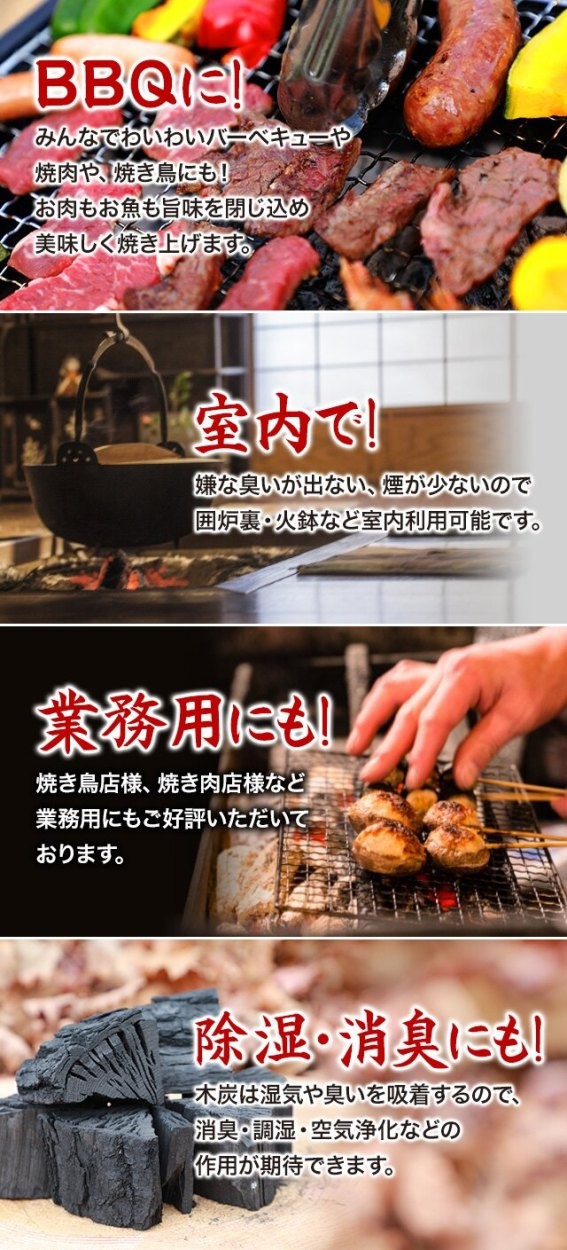 BBQに！室内で！業務用にも！除湿・消臭にも！