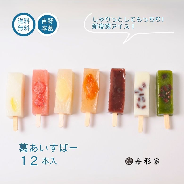 父の日 ギフト くずアイス 吉野葛 葛あいすばー12本入 本家舟形家 くず