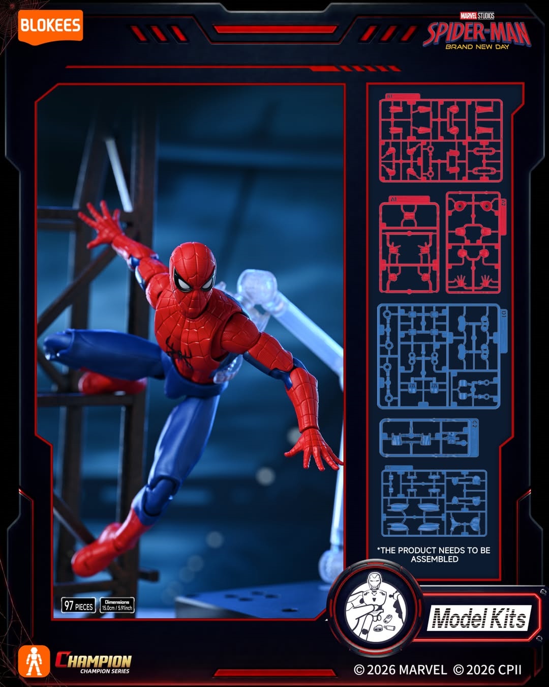 スパイダーマン・ザ・ライド 記念品セット Blokees マーベル CC13 ブランド・ニュー・デイ スパイダーマン 81125