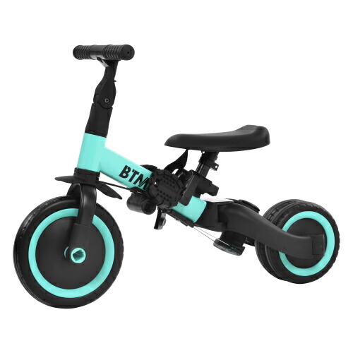 三輪車 足けりバイク 一台4役 ベビーカー かじとり 手押し棒付 子供用