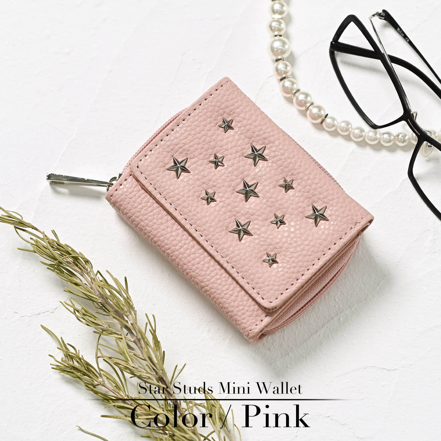 ジミーチュウ 星の装飾付き黒レザー長財布 スタースタッズ Jimmy Choo(ジミーチュウ) 財布・小物
