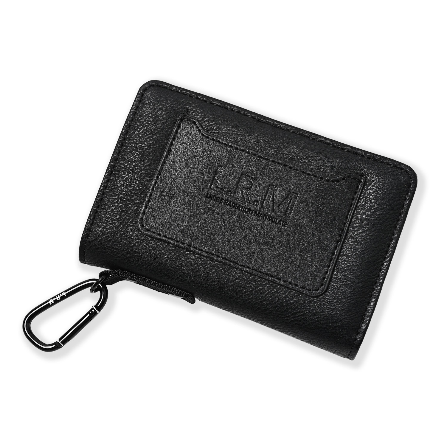 専用出品！　ブラック　札入れ　小銭入れ付き 財布 メンズ 二つ折り コンパクト レザー 革 カラビナ付き 大容量 軽い