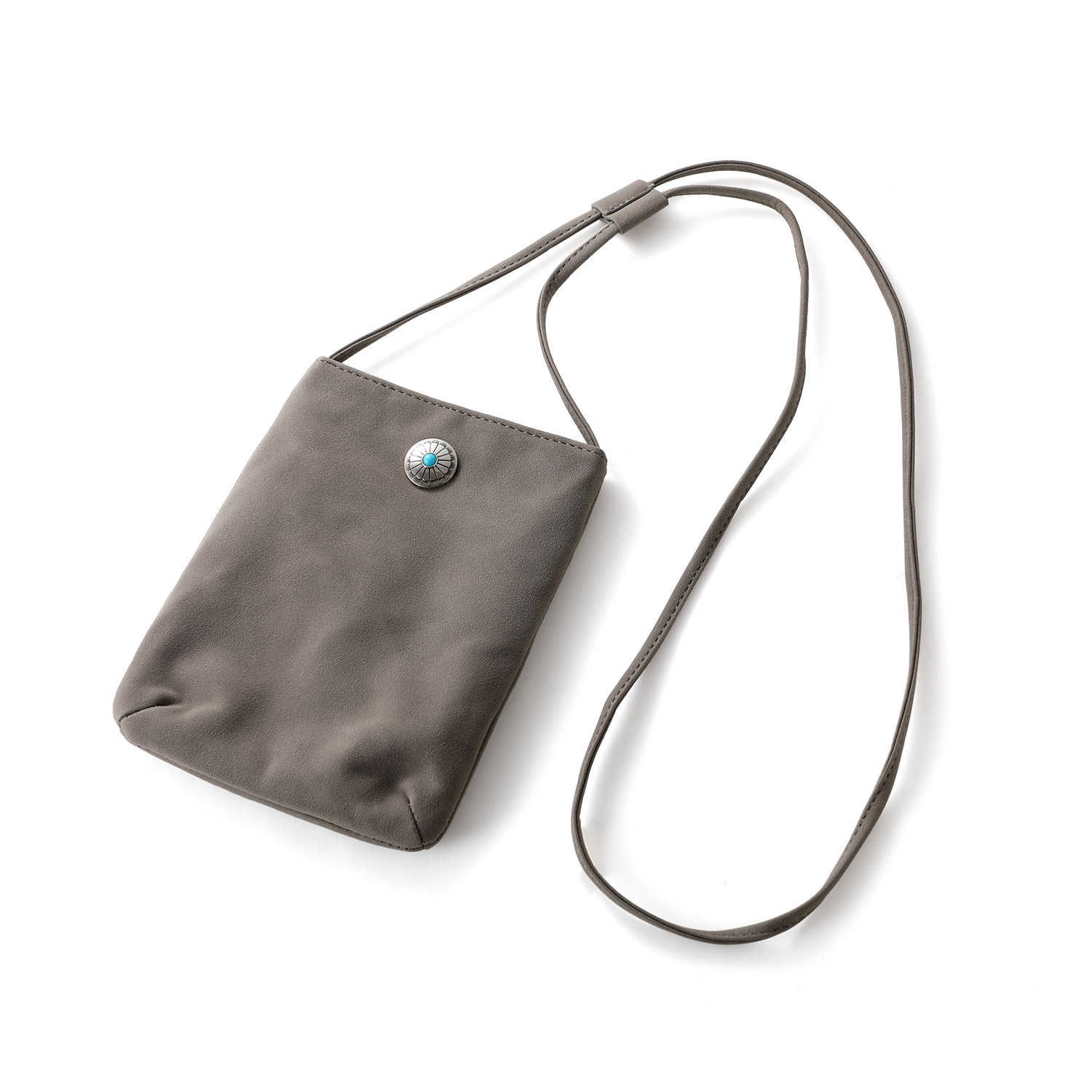 レザーショルダーバッグ※コンチョ、ビーズ無し ミニショルダーバッグ レディース 小さめ 斜めがけ スエード コンチョ