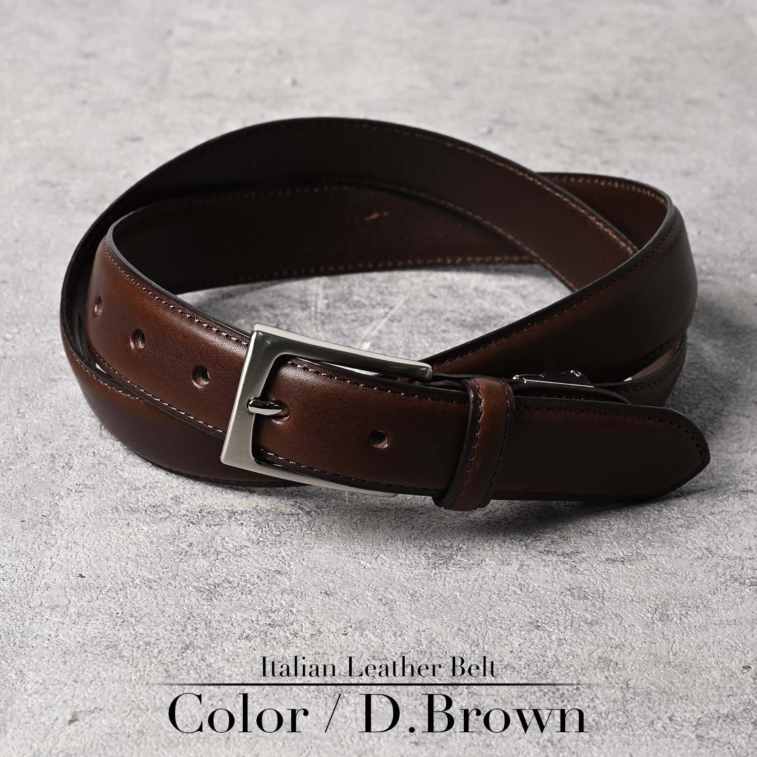 長沢ベルト工業 イタリアンレザー ベルト メンズ 本革 ビジネス