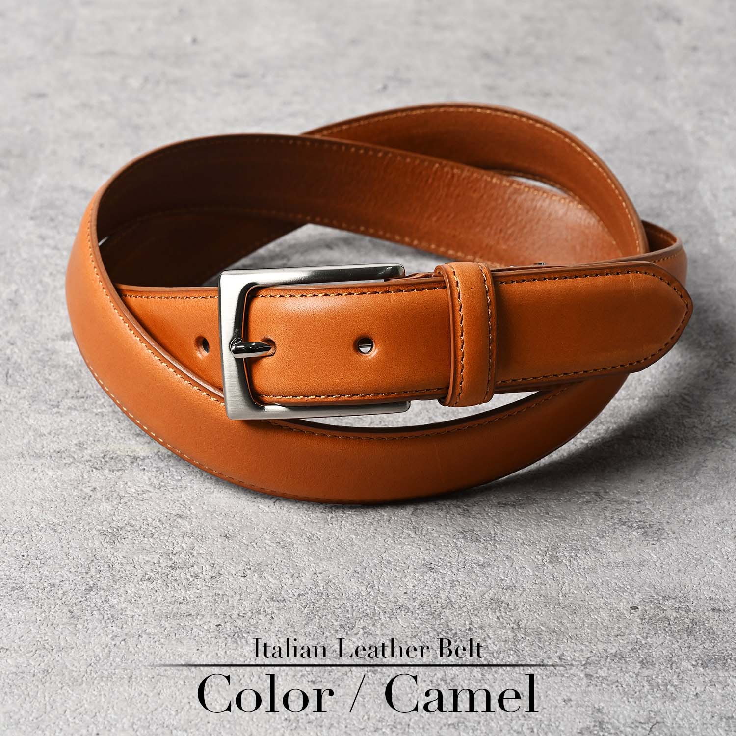 長沢ベルト工業 イタリアンレザー ベルト メンズ 本革 ビジネス