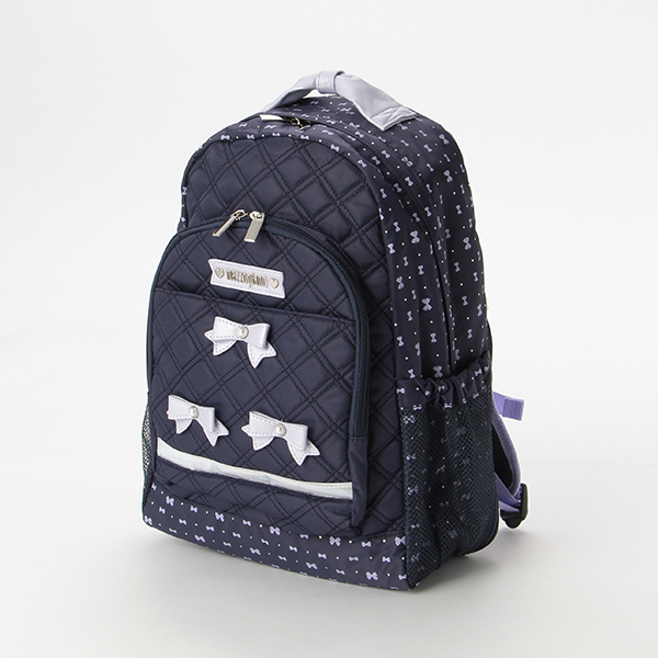 mezzo piano メゾピアノ(mezzo piano)キルトリボンリュック【O_50