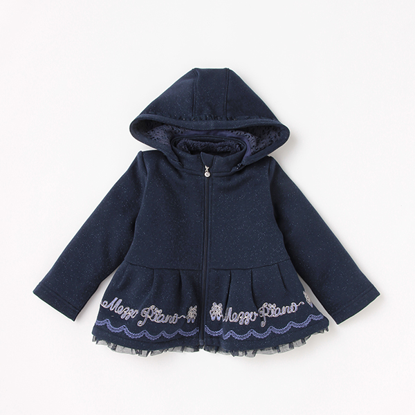 mezzo piano メゾピアノ(mezzo piano)トゥシューズロゴ刺繍 3way