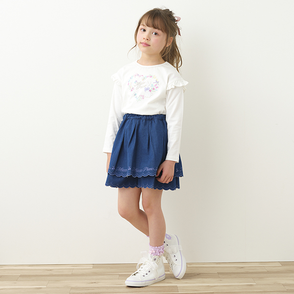 mezzo piano 130cm 半袖、フリルキャロットスカート4枚セット mezzo piano 130cm 半袖、フリルキャロットスカート4枚セット