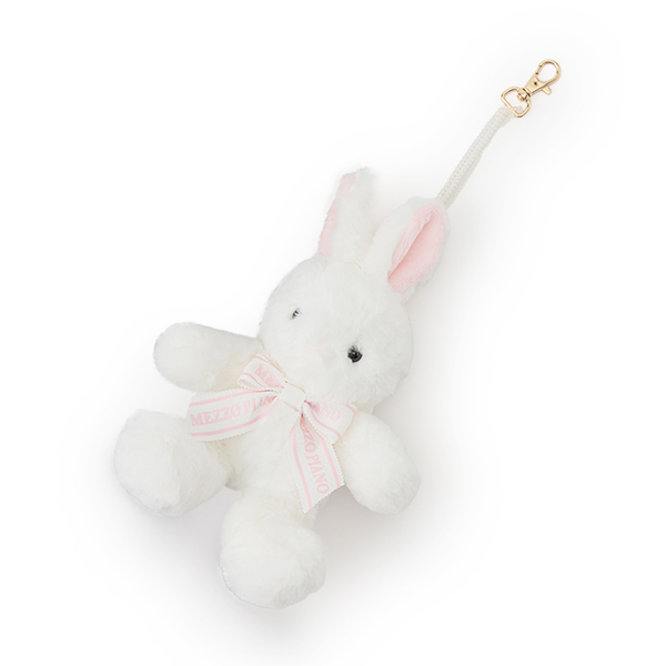 mezzo piano メゾピアノ(mezzo piano)うさぎぬいぐるみ パスケース【50