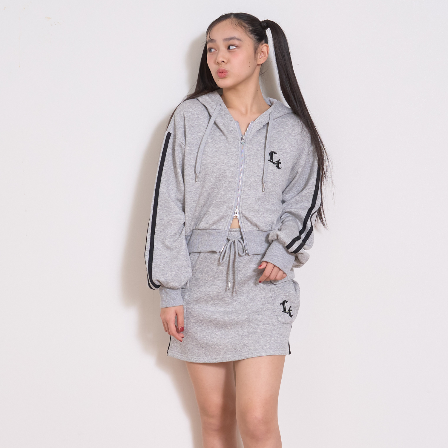 LOVETOXIC 【LTXC/裏シャギー】ジップパーカーセットアップ'【40％OFF
