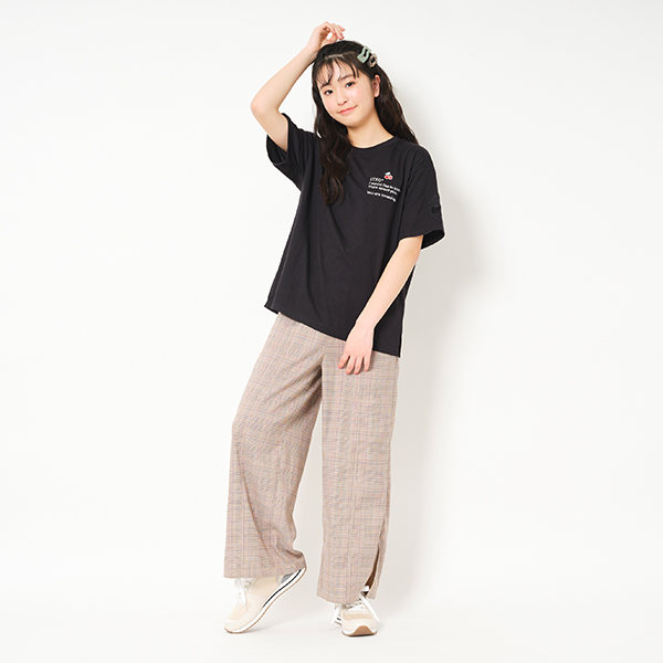 LOVETOXIC ラブトキシック(Lovetoxic)チェックレースアップワイド