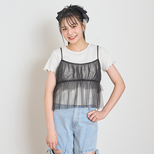 LOVETOXIC ラブトキシック(Lovetoxic)ラメインナー付チュール