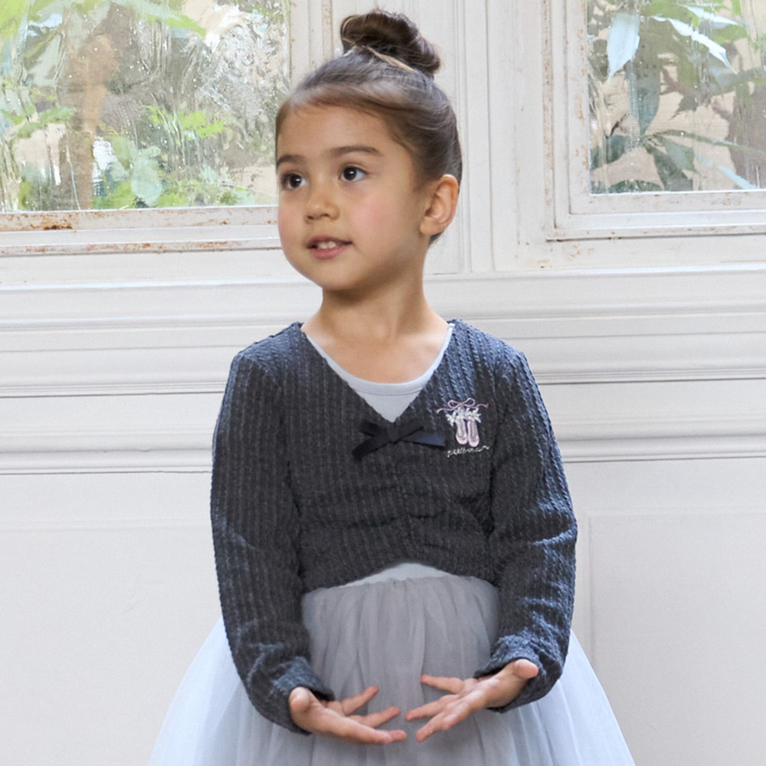 petit main プティマイン(petit main)【バレエ】ジャガードトップス